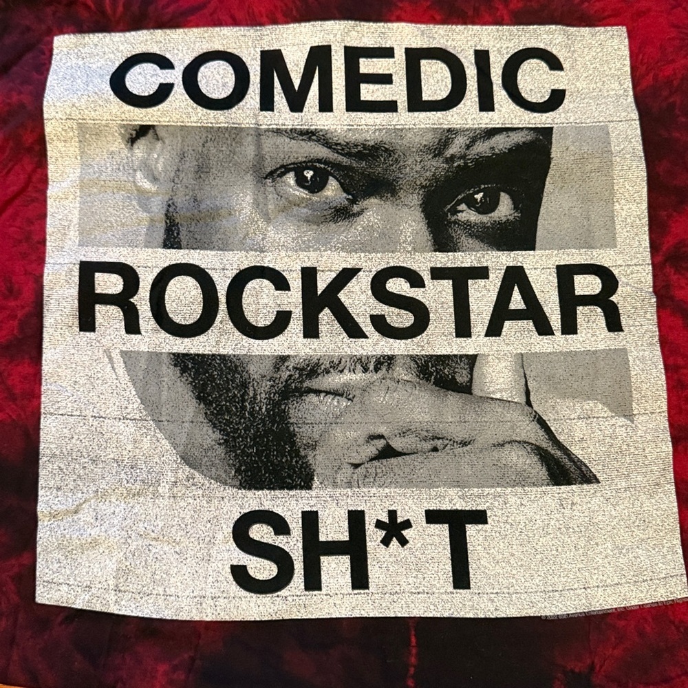 NWOT Kevin Hart Tour 2023 Red and Black Tie Dye Tshirt Size Large